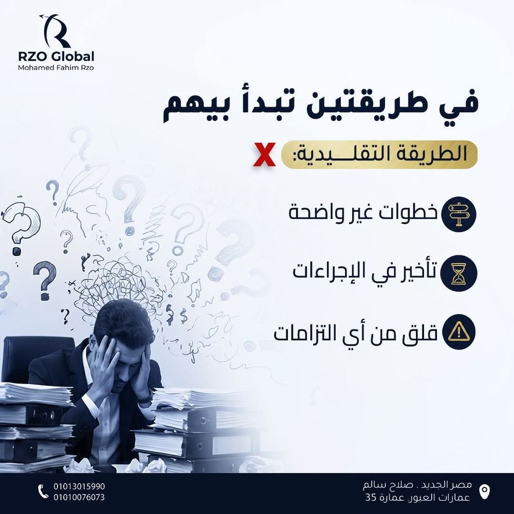 الطريقة التقليدية: خطوات غير واضحة وتأخير وقلق